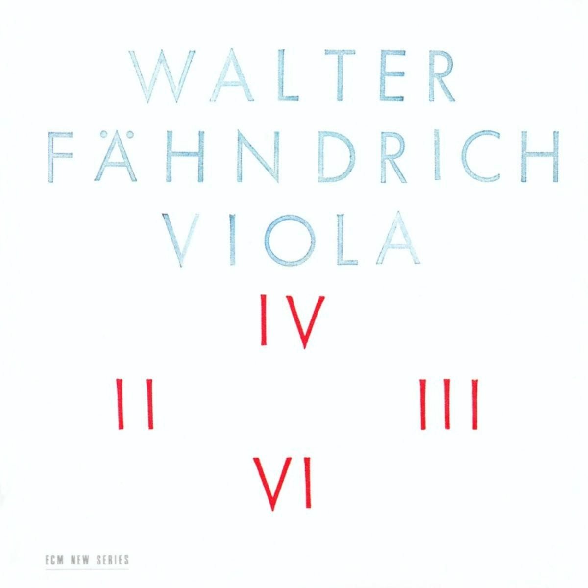 Walter Faehndrich - Viola (Vinyl)