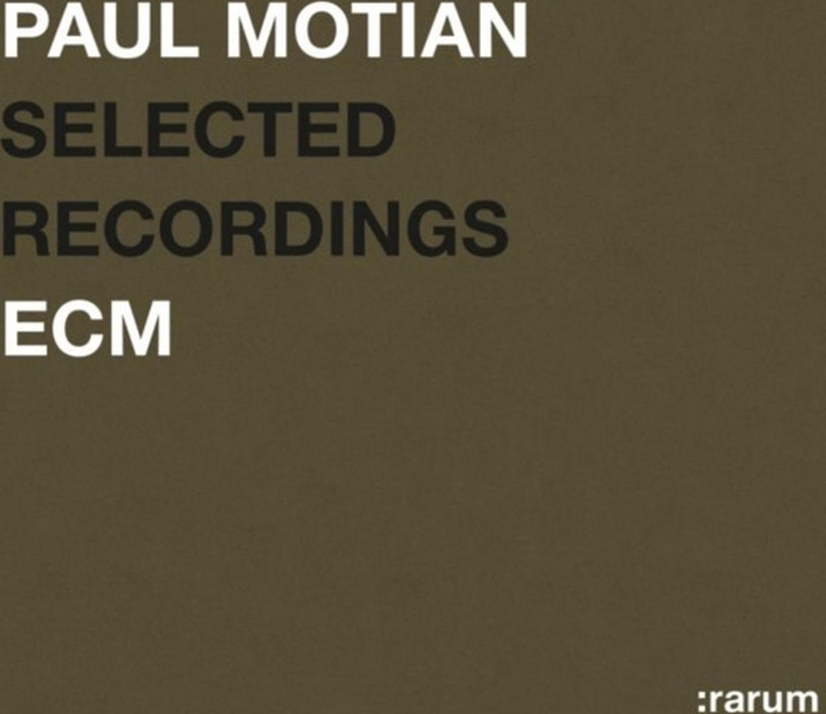 Paul Motian - Selected Recordings (CD)