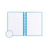 Modubooq™ - 32 pages à disque réutilisables lignées bleues - A5