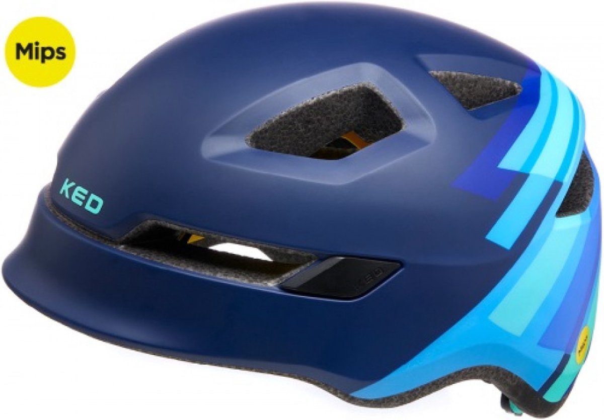 Fietshelm KED Pop Mips - small (48-52 cm) - blue