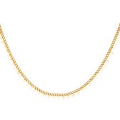 Stainless steel - ketting - hartjes party - goud
