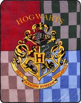 Kleurrijke sprei / deken 120x150 cm Zweinstein Harry Potter
