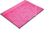 Pergamy Mandala elastomap met kleppen, ft A4, roze, PAK VAN 25
