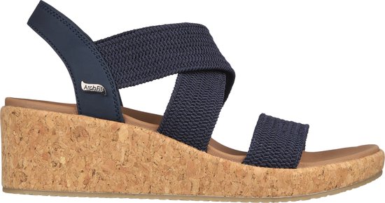 "Skechers Arch Fit Beverlee - Love Stay Dames Sandalen - Navy;Blue - Maat 40"