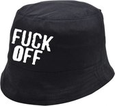 Fuck Off vissershoed | Bucket Hats | Kleur Zwart | One sizes | Promo | Festival | Evenement | Zomer