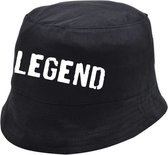 Legend vissershoed | Bucket Hats | Kleur Zwart | One sizes | Promo | Festival | Evenement | Zomer