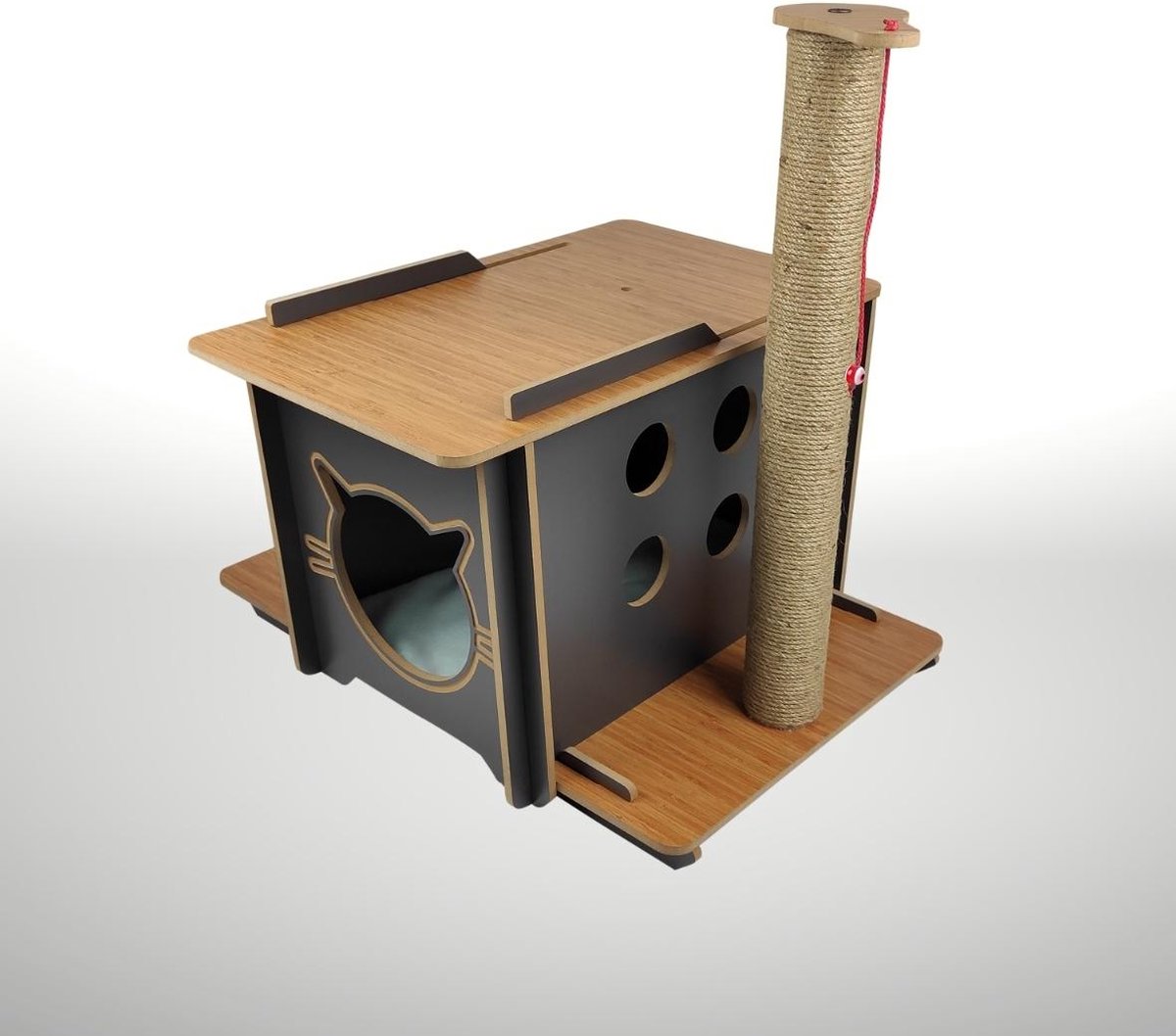 Hobipets - Midi Kattenhuis - Krabpaal