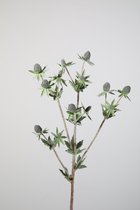 Kunsttak - distel - topkwaliteit decoratie - 2 stuks - zijden tak - Paars - 59 cm hoog