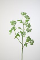 Kunstplant - Spring berry - topkwaliteit decoratie - 2 stuks - zijden plant - Wit - 74 cm hoog