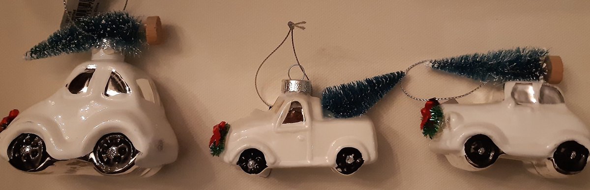 Decoris Kersthanger, wit auto