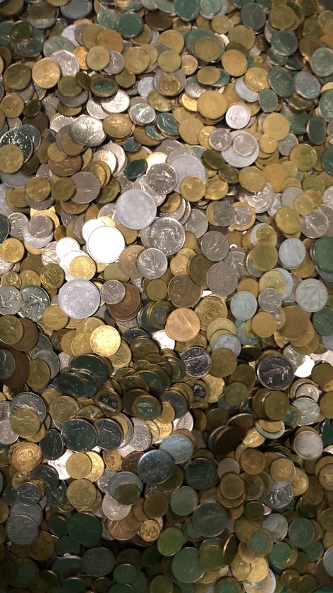 Afbeelding van het spel Munten Frankrijk  - Een 1/2 kilo authentieke Franse munten voor uw verzameling, kunstproject, souvenir of als uniek cadeau. Gevarieerde samenstelling.