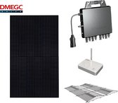 Pakket 4 stuks DMEGC 330wp - APSystems QS1 micro omvormer - Plat dak - Oost/West