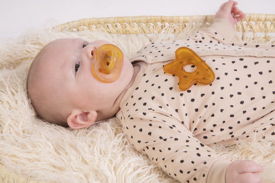Newborn Giftset - Dupini fopspenen en bijtring 100% natuurrubber — afbeelding 4