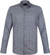 Suitable - Overhemd BD Bollen Blauw - M - Heren - Slim-fit