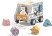 PolarB - houten blokkenbus - houten speelgoed vanaf 24+ maanden