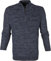 Vanguard - Trui Half Zip Donkerblauw - L - Modern-fit