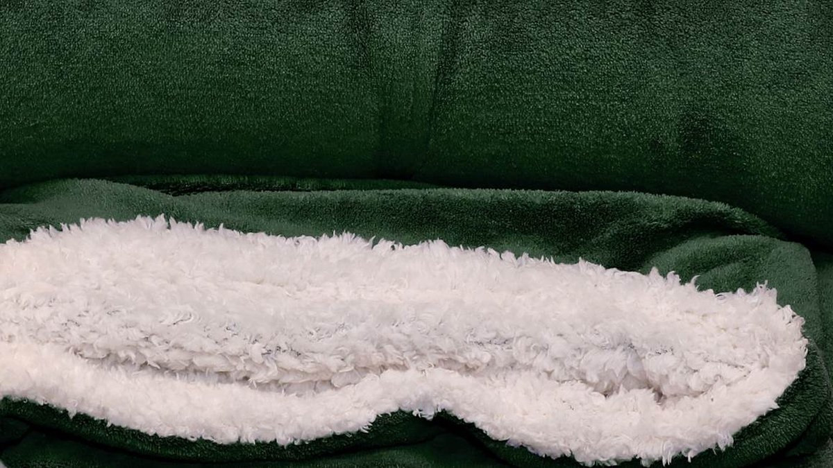 Unique Living Lars XL Plaid - 220x240 cm - Dark green