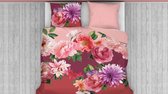 Snoozing Pink Flower Dekbedovertrek - Tweepersoons - 200x200/220 cm - Zacht Rose