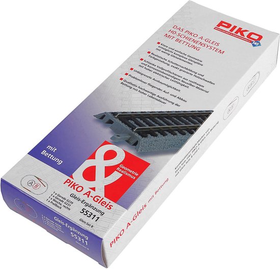 Piko Rails Uitbreidingsset B H0 met railbed - 55311 | bol