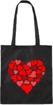 Cadeau Tas - Hartjes - Tas - Bedrukte Tas - Tas met Tekst - Kado - Valentijn - Moeder -