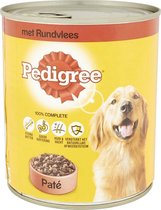 4x Pedigree - Paté voor honden met rund - 410g