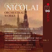 Johannes Pieper, Südwestfälische Philharmonie, David Stern - Nicolai: Works For Orchestra, Vol. 2 (CD)