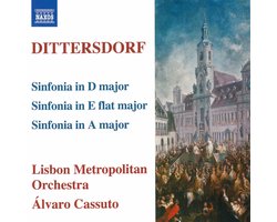 Lisbon Metropolitan Orchestra, Álvaro Cassuto - Von Dittersdorf: 3 Sinfonias (CD)