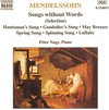 Mendelssohn: Songs W. Words