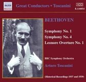 Arturo Toscanini - Symphonies Nos. 1 & 4 / Leonore 1 (CD)