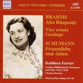Kathleen Ferrier, London Philharmonic Orchestra - Brahms: Alto Rhapsody/Vier Ernste Gesänge-Schumann: Frauenliebe Und Leben (CD)