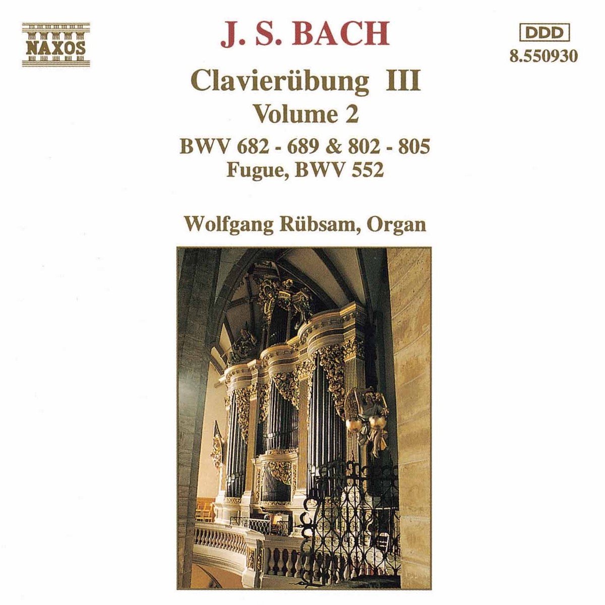 Wolfgang Rübsam - J.S. Bach: Clavierubung III 2 (CD)
