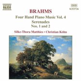 Brahms: Four Hand Piano Music Vol 4 / Matthies, Kohn