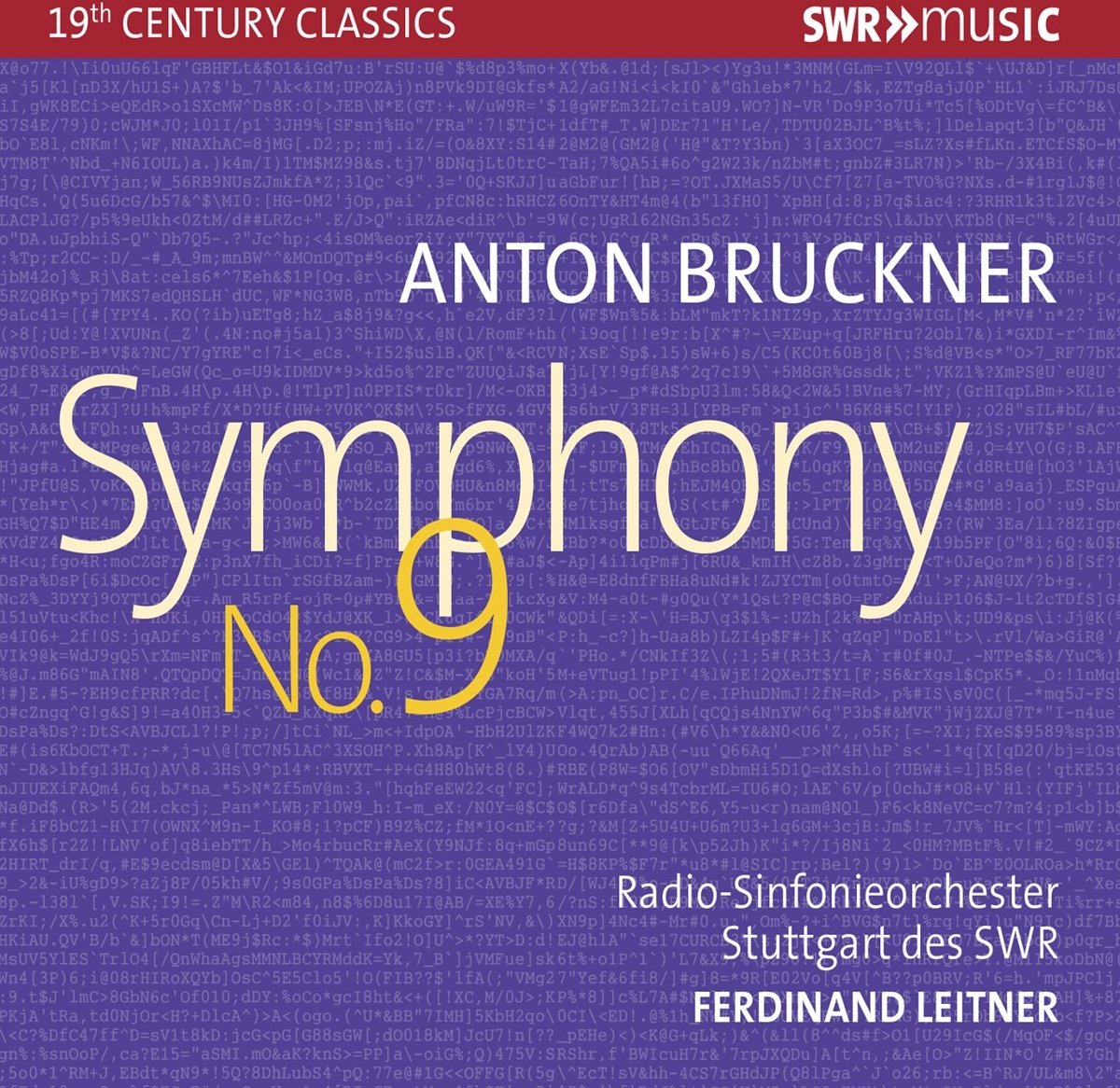 Radio-Sinfonieorchester Stuttgart Des SWR - Bruckner: Symphony No.9 (CD)