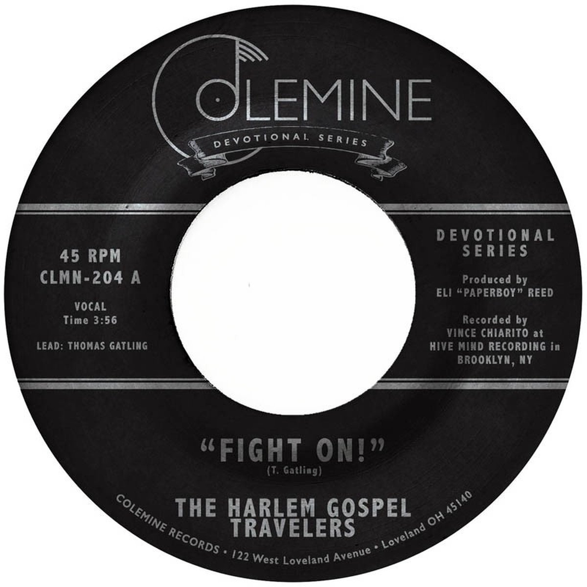 Harlem Gospel Travelers - Fight On! (7" Single) (Coloured Vinyl) (Coloured Vinyl) (Limited Edition)