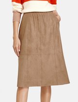 GERRY WEBER Dames Rok met touch van velours Toffee-42