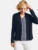 GERRY WEBER Dames Gebreid vest met brede rand