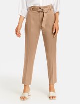 GERRY WEBER Dames Broek met stoffen ceintuur