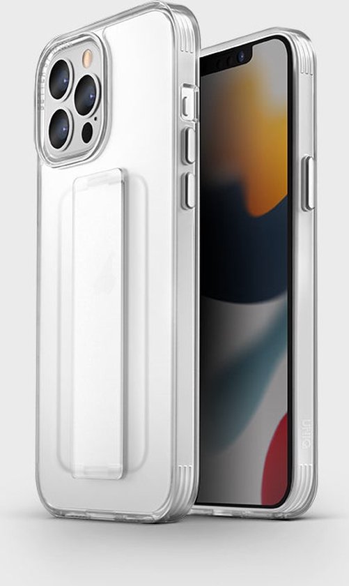 Uniq - iPhone 13 Pro Max Hoesje - iPhone 13 Pro Max Case - Hoesje Heldro Flexgrip - Transparant