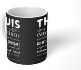 Mok - Koffiemok - Quotes - Thuis - Hartjes - Mokken - 350 ML - Beker - Koffiemokken - Theemok - Mok met tekst