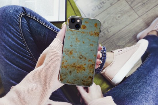 Coque iPhone 13 mini - Fer - Rouille - Patiné - Coque de téléphone en Siliconen