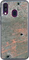 Coque Samsung Galaxy A40 - Messing - Rouille - Patiné - Coque de téléphone en Siliconen