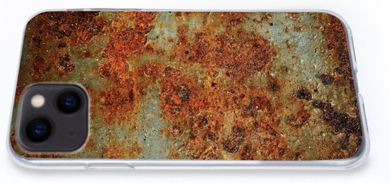 Coque iPhone 13 mini - Fer - Vintage - Rouille - Siliconen