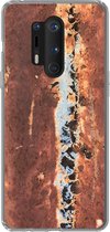 OnePlus 8 Pro - Plaque - Acier - Rouille - Coque de téléphone en Siliconen