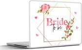 Laptop sticker - 12.3 inch - 'Bride to be' - Bruid - Quotes - Spreuken
