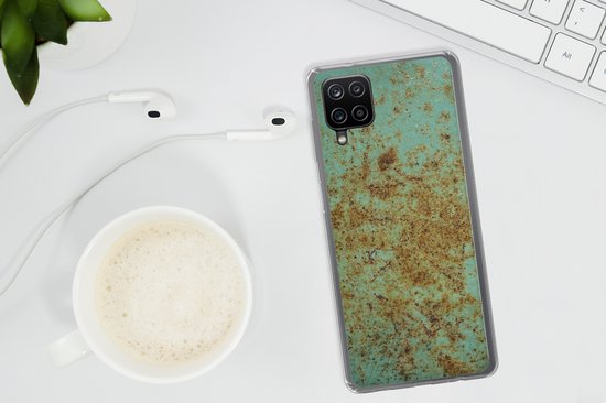 Coque Samsung Galaxy A12 - Rouille - Turquoise - Métal - Siliconen