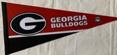 Georgia University - Georgia Bulldogs - NCAA - Vaantje - American Football - Sportvaantje - Wimpel - Vlag - Pennant - Universiteit - Ivy League amerika - 31 x 72 cm