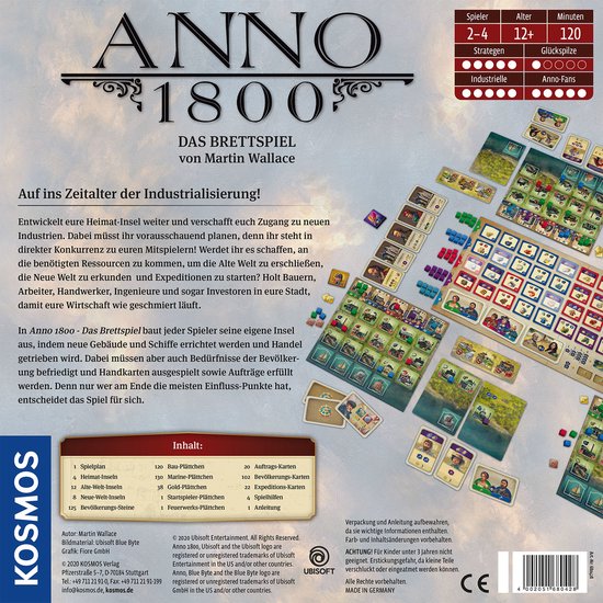 Thumbnail van een extra afbeelding van het spel Kosmos Anno 1800 Board game Strategie