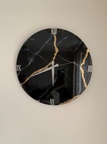 Hazal Wood - Epoxy - Klok - Wanddecoratie - 40 cm diameter