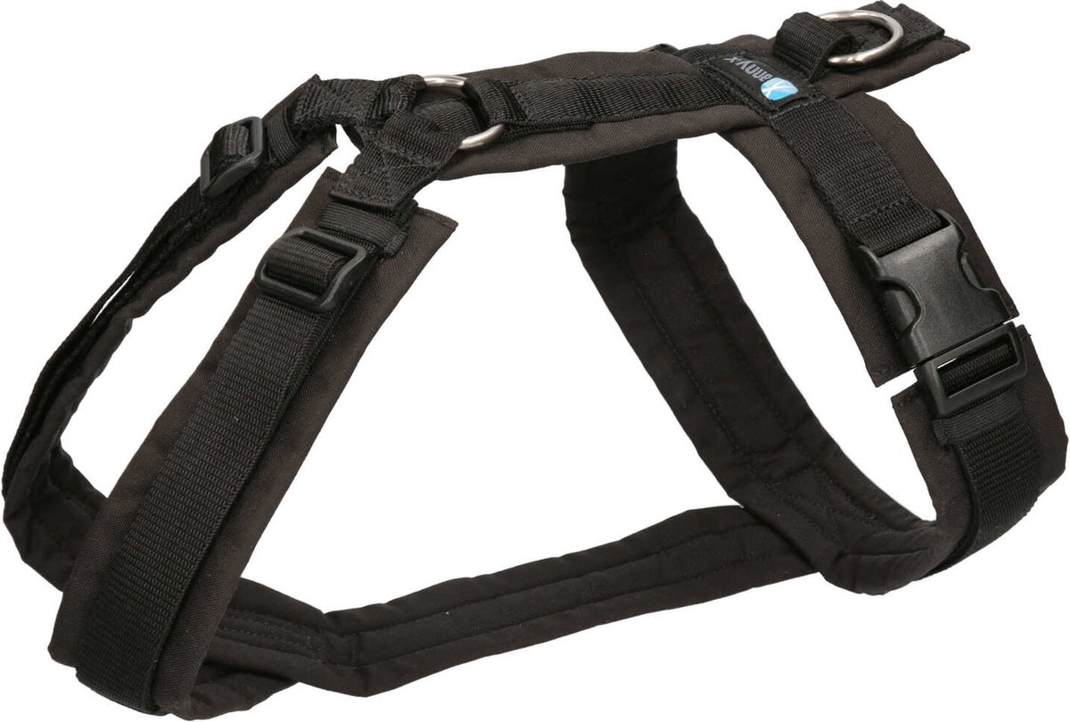 Bol.com AnnyX Hondentuig - Y-tuig - Zwart - maat L - Borstomvang 70-86cm - Gewicht hond 26-38 kg aanbieding