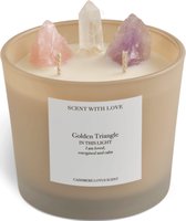 Scent With Love -Golden Triangle Candle - Geurkaars
